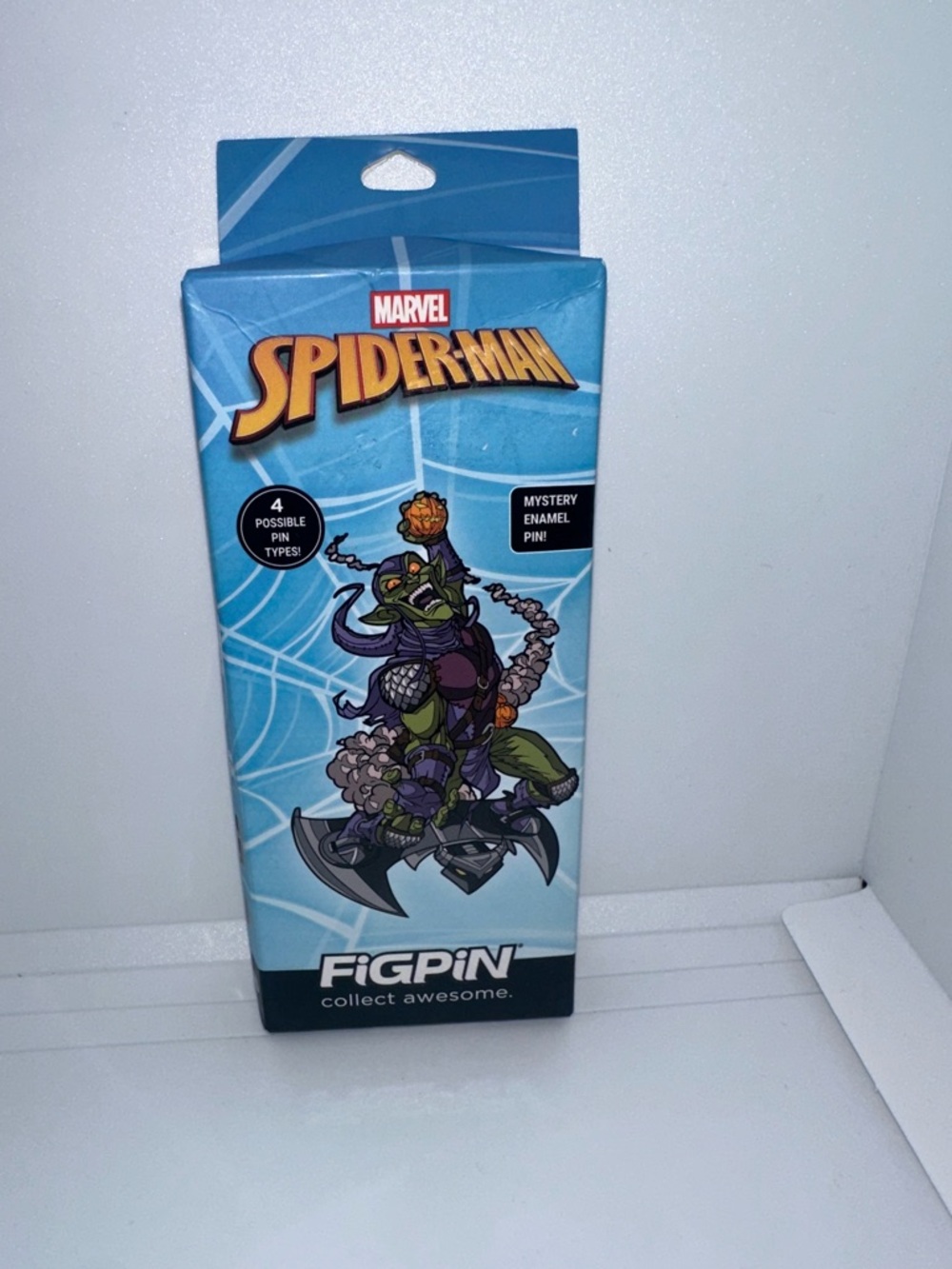 Marvel Spider-Man FiGPiN Mystery Enamel Pin - Light Blue Packaging